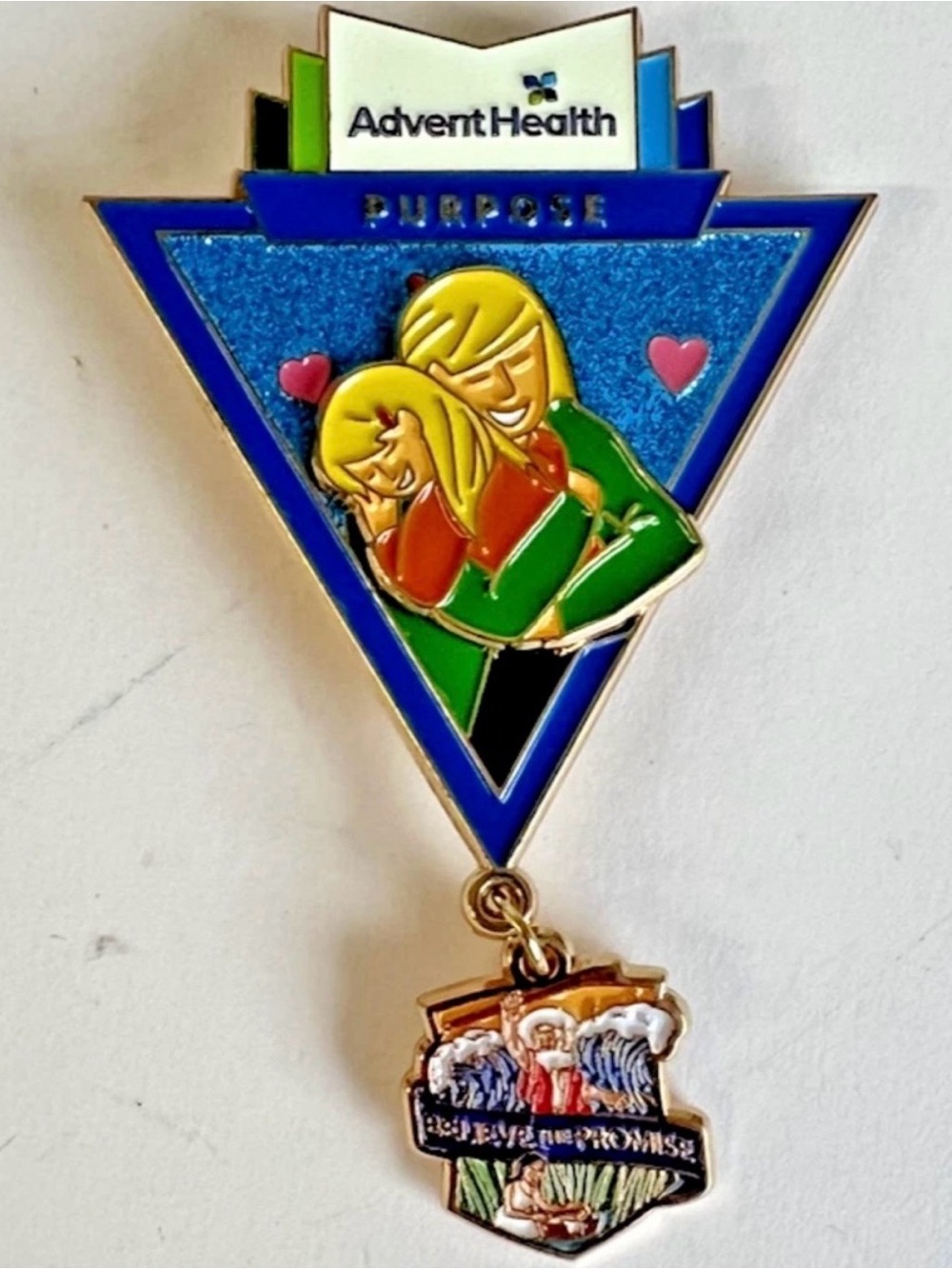 Advent Health "Believe The Promise" Lapel Pin Charm Mother Child Christian